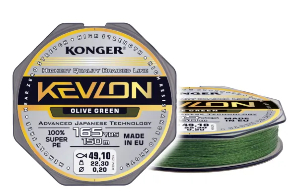 KONGER Kevlon Olive Green X4 0.16/150m
