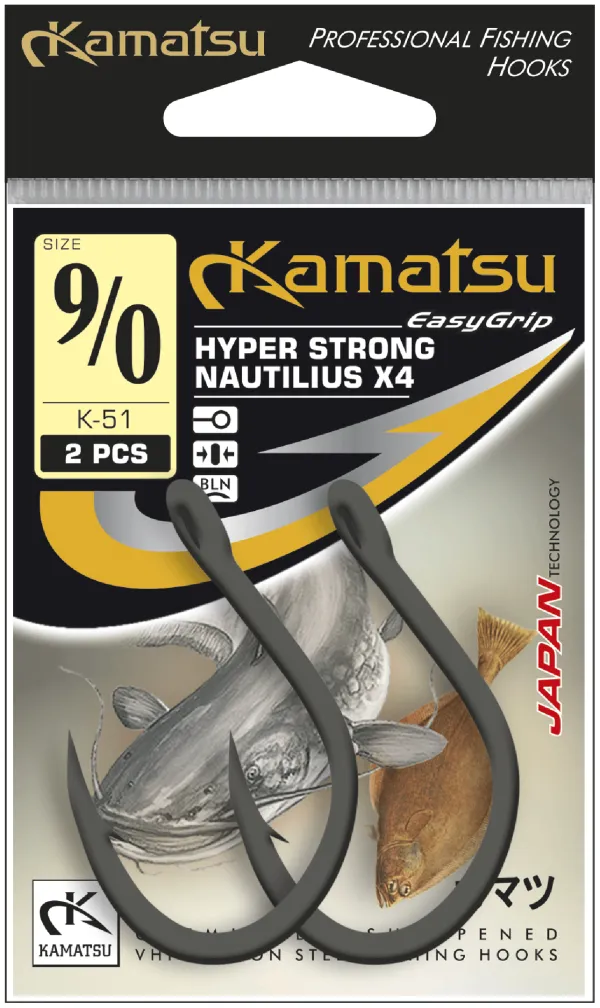 KAMATSU Kamatsu Hyper Strong Nautilius X4 11/0 Black Nickel Ringed