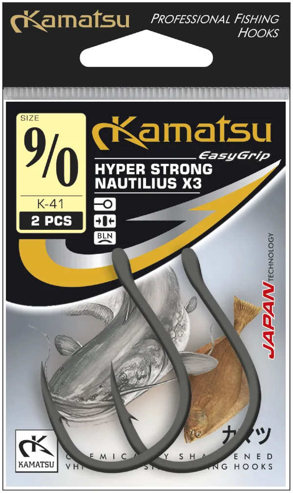 KAMATSU Kamatsu Hyper Strong Nautilius X3 13/0 Black Nickel Ringed