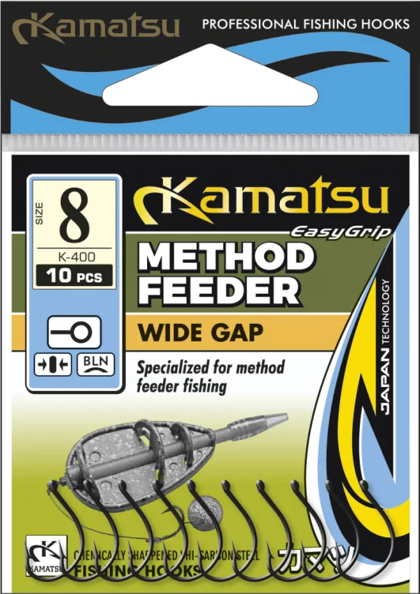 KAMATSU Kamatsu Method Feeder Wide Gap 12 Black Nickel Ringed