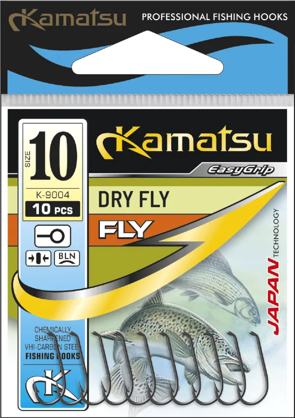 KAMATSU Kamatsu Dry Fly 10 Black Nickel Ringed