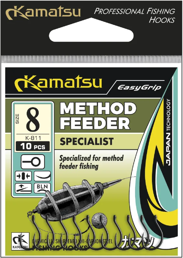 KAMATSU Kamatsu Method Feeder Specialist 10 Black Nickel Ringed