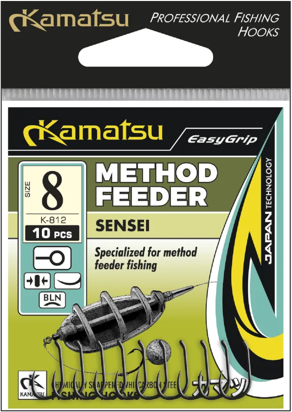 KAMATSU Kamatsu Method Feeder Sensei 12 Black Nickel Ringed
