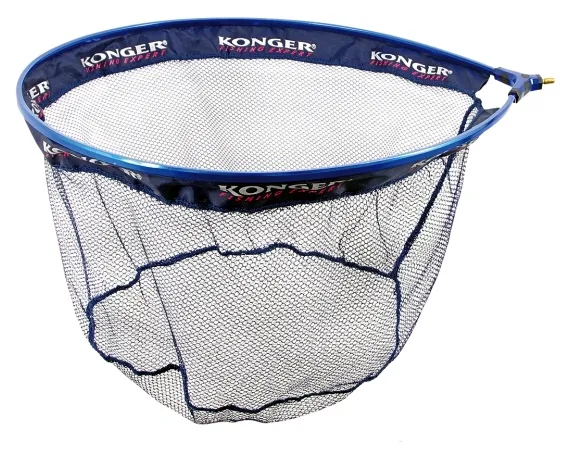 KONGER Landing Net Basket Special Rubber Lined Competitive Large Blue
