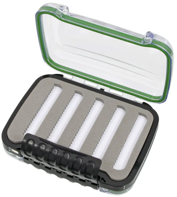 KONGER Fly Fishing Box Compartments:2 Double Sided 127x100x38mm