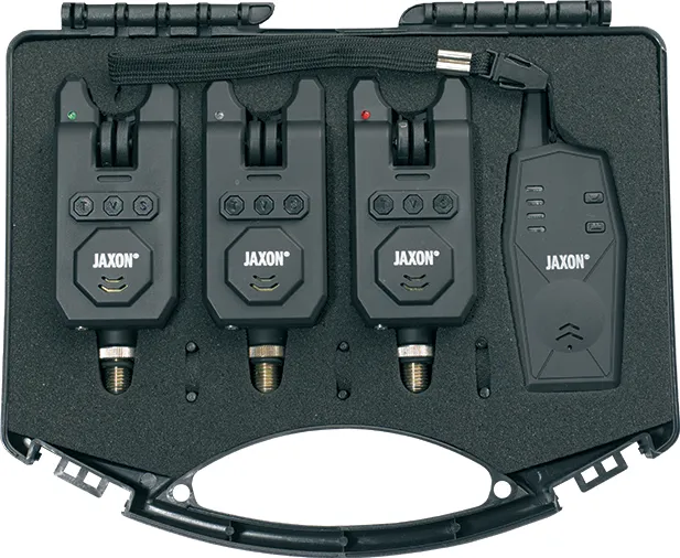 JAXON ELECTRONIC BITE INDICATORS SET XTR CARP SENSITIVE STABIL Receiver + 3 bite indicators