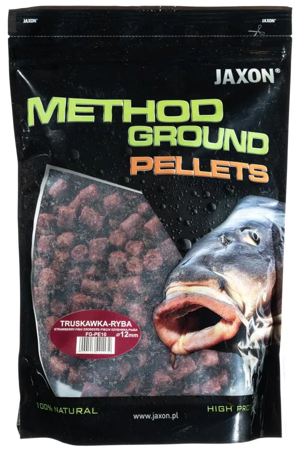 JAXON METHOD GROUND PELLETS STRAWBERRY-FISH 1kg 12mm