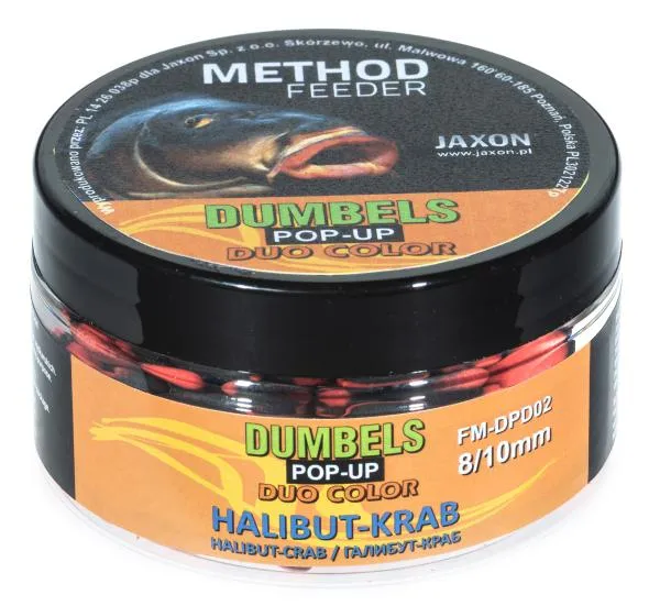 JAXON DUMBELS DUO COLOR POP-UP METHOD FEEDER HALIBUT/CRAB 30g 8/10mm