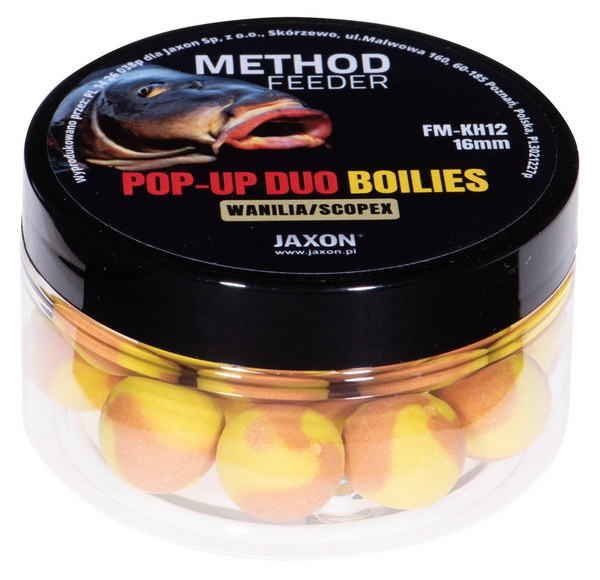 JAXON POP-UP DUO-BOILIES METHOD FEEDER VANILLA/SCOPEX 40g 16mm