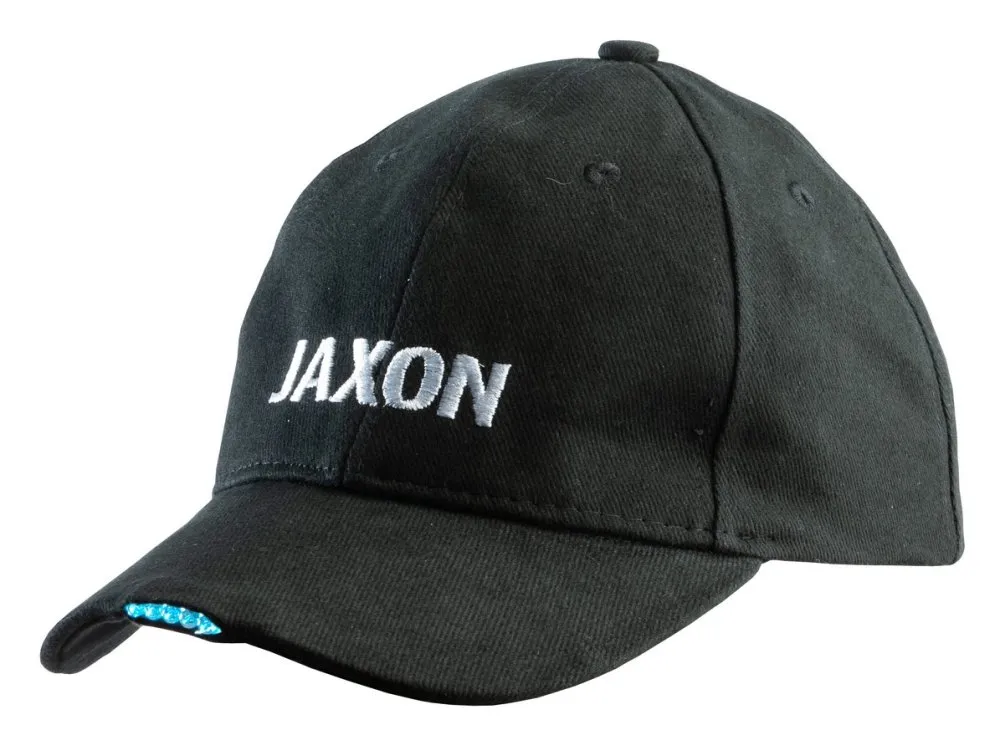 JAXON CAP WITH FLASHLIGHT - BLACK 5 led 2xCR2032 INCLUDED baseball sapka